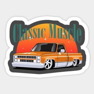 truck chevy classic cars Sticker